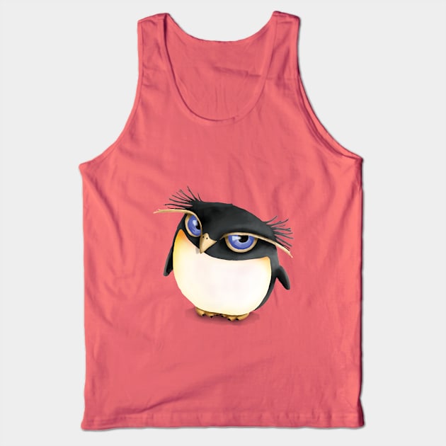 Cute Penguin Tank Top by ThinkingSimple